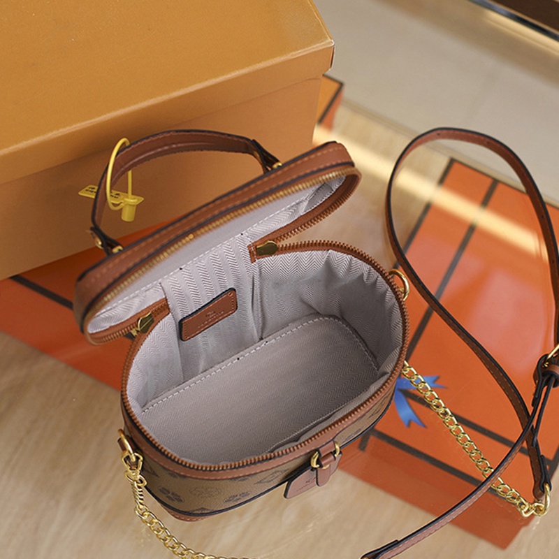 Túi Đựng Mỹ Phẩm Cỡ Nhỏ In Họa Tiết Kiểu retro Thời Trang Cao Cấp Cho Nữ