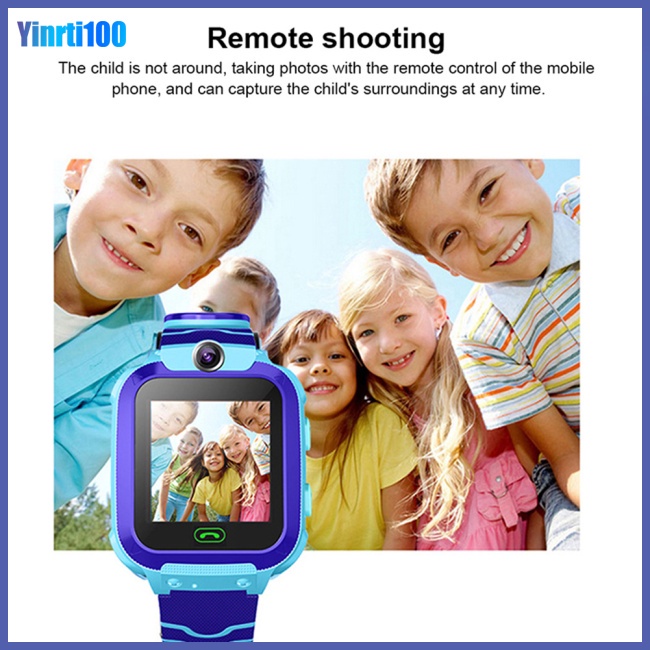 Đồng Hồ Thông Minh Yinrti Q12b Định Vị Gọi Điện Chống Thấm Nước Dành Cho Bé Trai Bé Gái