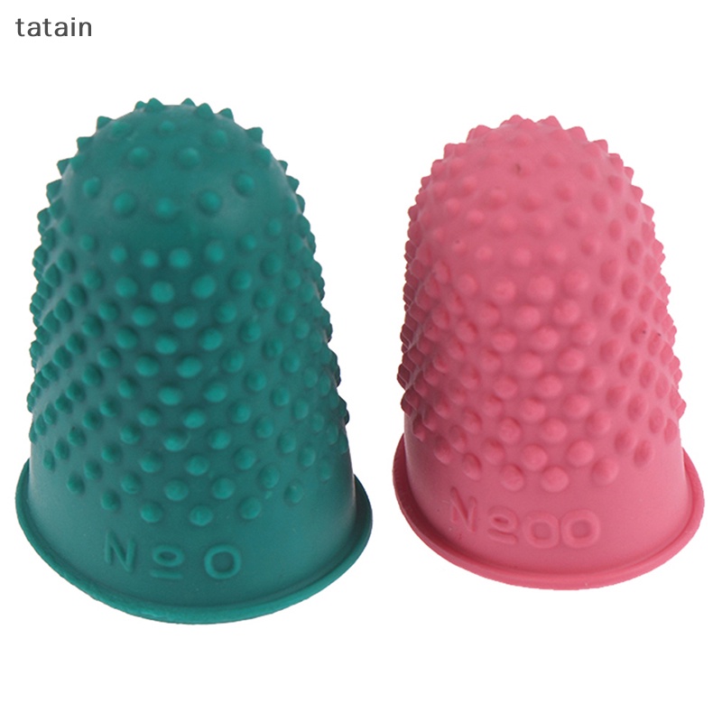 Tatain Set 5 Miếng Cao Su Hình Nón Bảo Vệ Ngón Tay May Vá Thủ Công