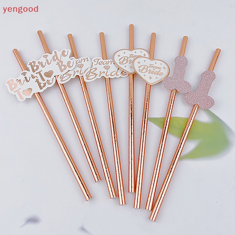 Set 10 Ống Hút Giấy Dùng Cho Tiệc Cưới