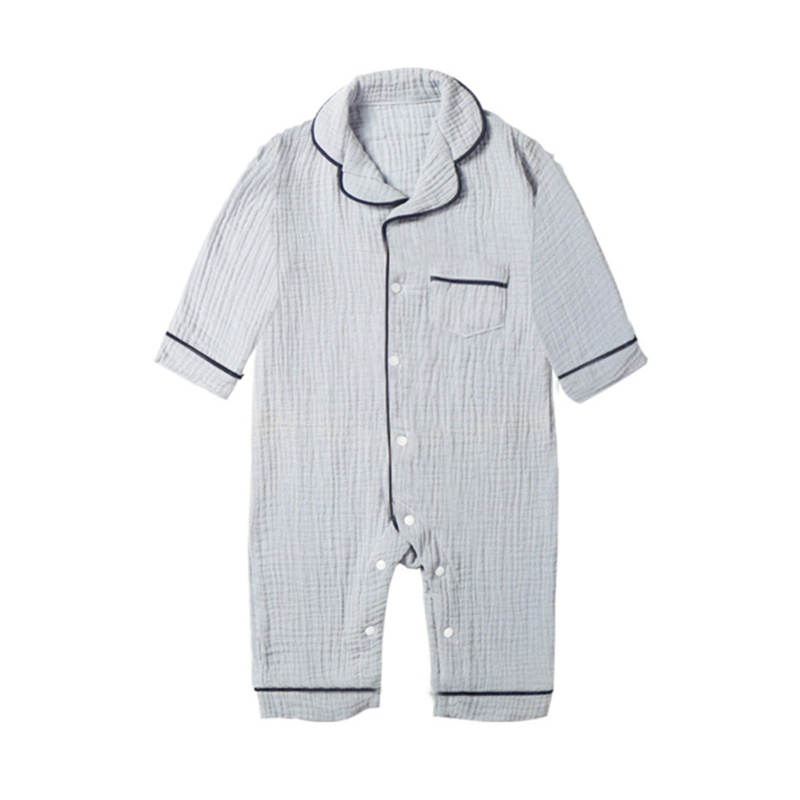 Bộ Áo Liền Quần Ngủ Bằng Cotton Dành Cho Bé Trai Gái 66 73 80 90cm