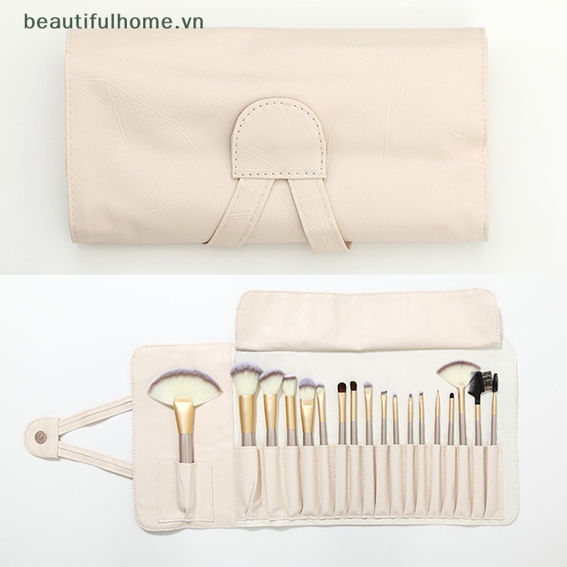 Túi Đựng Cọ Trang Điểm 12 / 14 / 18 Lỗ Đa Năng Tiện Dụng Khi Đi Du Lịch