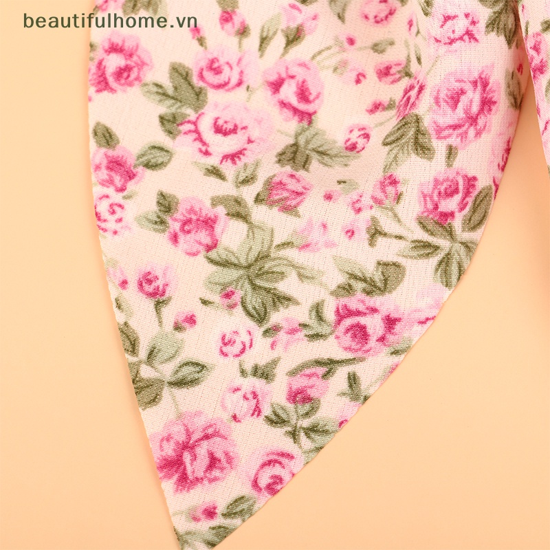 Kẹp Tóc Hình Nơ In Hoa Xinh Xắn Cho Nữ