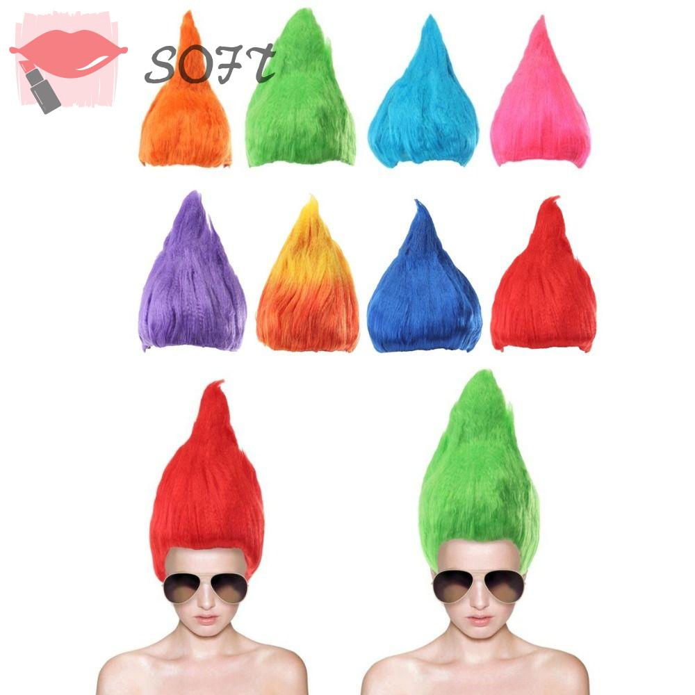 Bộ Tóc Giả Mềm Mại Kiểu Cuộn Dây / P SOFTNESS Elf Pixie Dành Cho Người Lớn