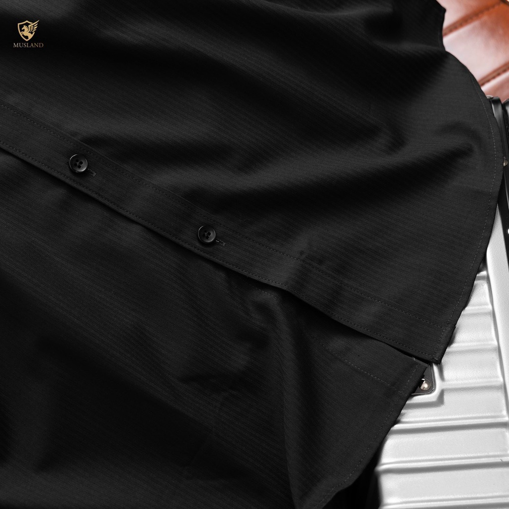 Sơmi Musland Vân Dọc Chìm Dáng Slimfit , 1 chiếc sơ mi xịn không nhăn luôn thoải mái lịch sự 💖 SMML1N 💖