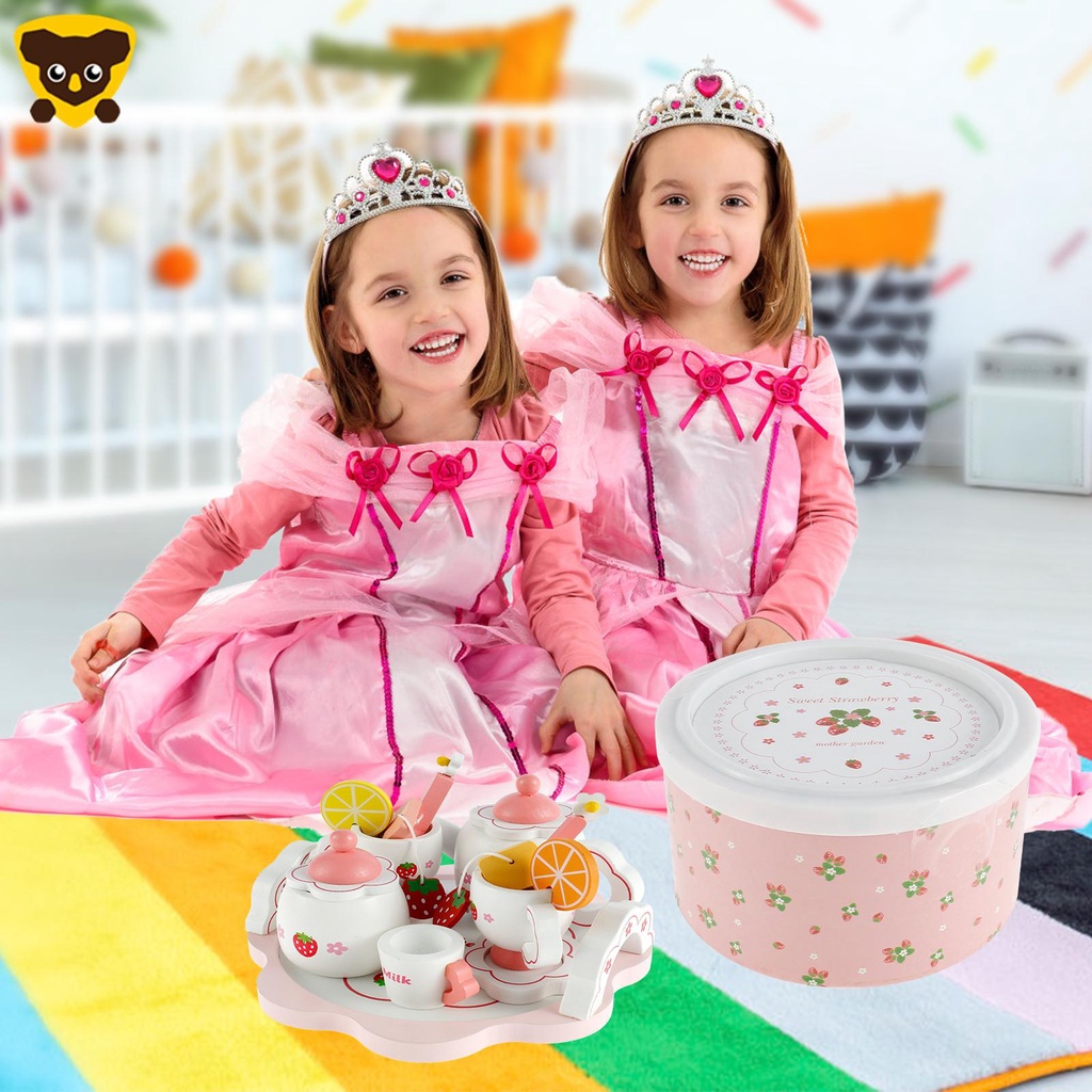 Bộ 13 Món Đồ Chơi Uống Trà Bằng Gỗ Cho Bé SHOPCYC6017