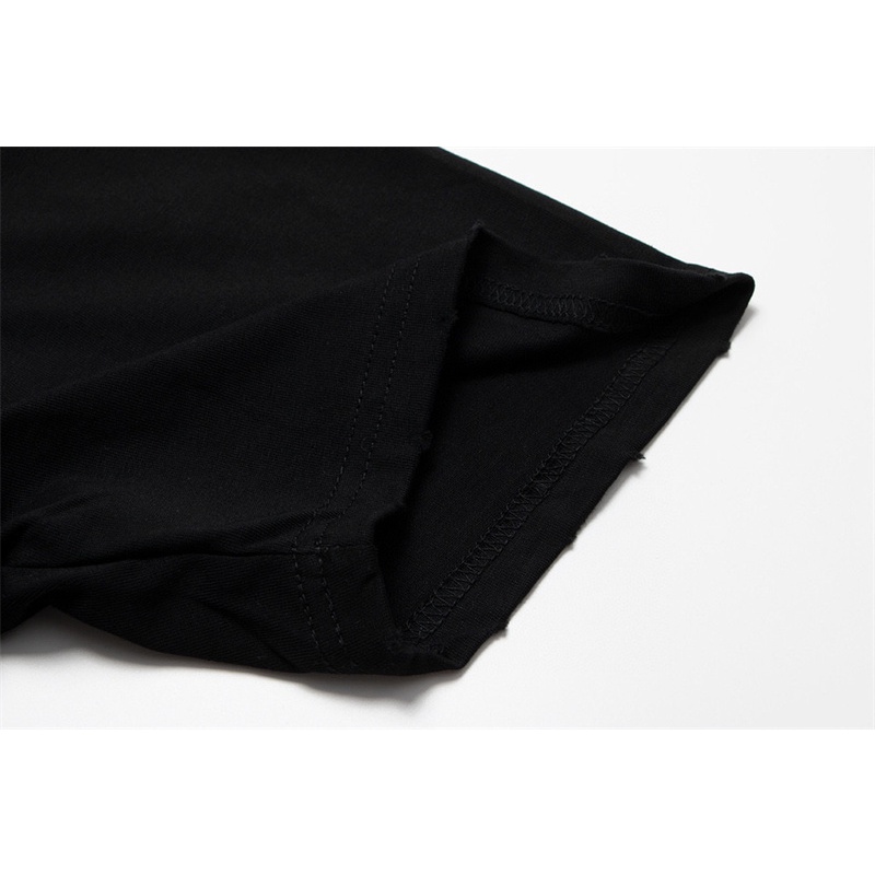 Ba &amp; len &amp; cia &amp; - Áo Thun Tay Ngắn Dáng Rộng Có Lỗ Rách Phong Cách Tối Giản Hợp Thời Trang Và unisex