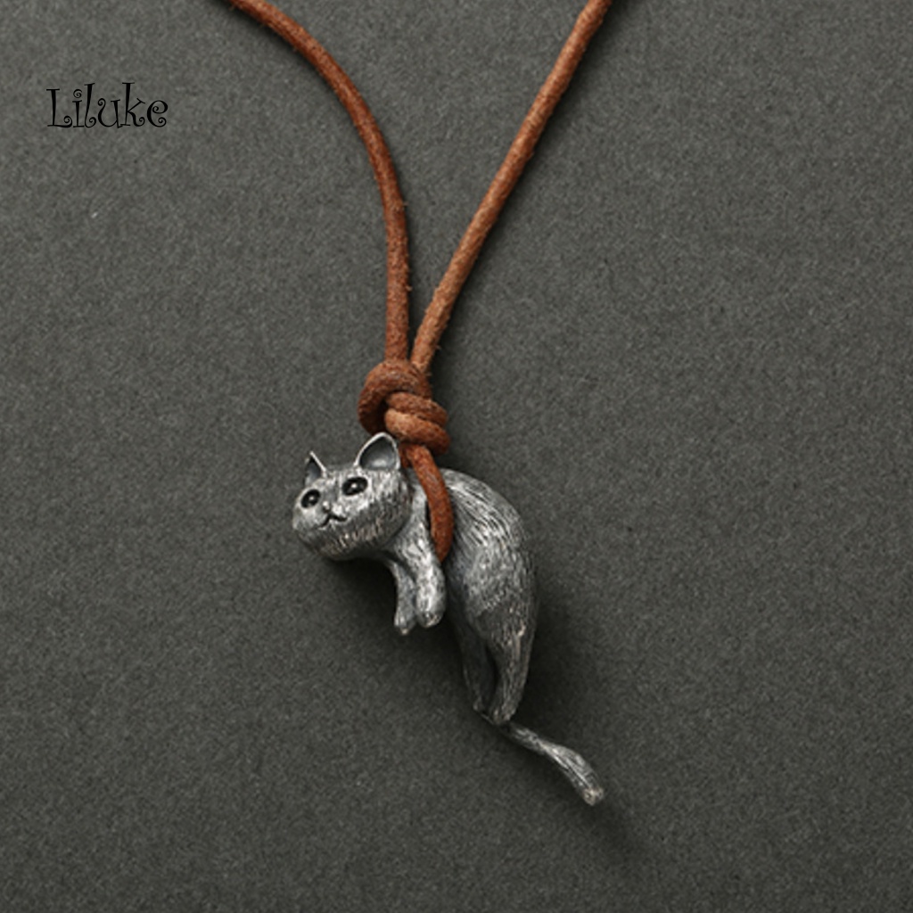 Vòng cổ Bạc Màu Sắc Cổ Điển Hình Mèo Con Đáng Yêu