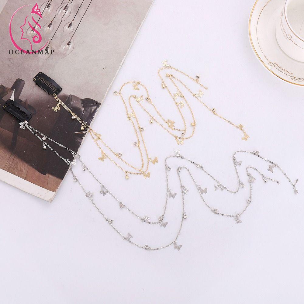 Dây Buộc Tóc Đính Tua Rua Dễ Thương|Kẹp Tóc Dây Dài Hình Bướm Bằng Ruy Băng Cho Nữ