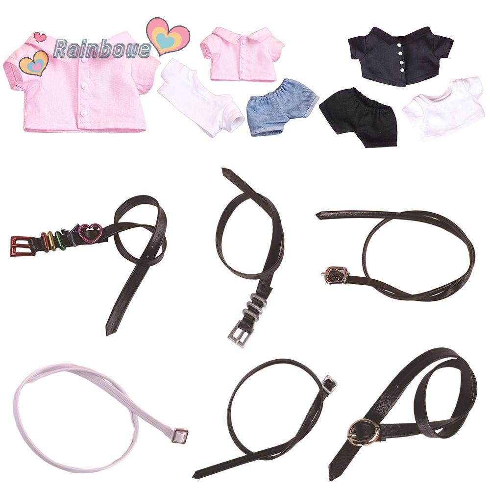 Áo Thun Và Quần Dài Màu Sắc Cầu Vồng Thời Trang Cho Búp Bê 20cm