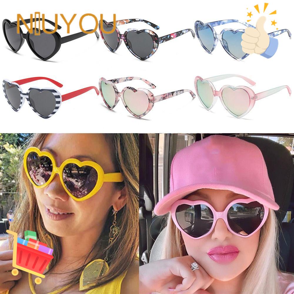 Kính Mát Phân Cực Hình Trái Tim Màu Sắc Kẹo Ngọt Thời Trang Đi Biển Mùa Hè