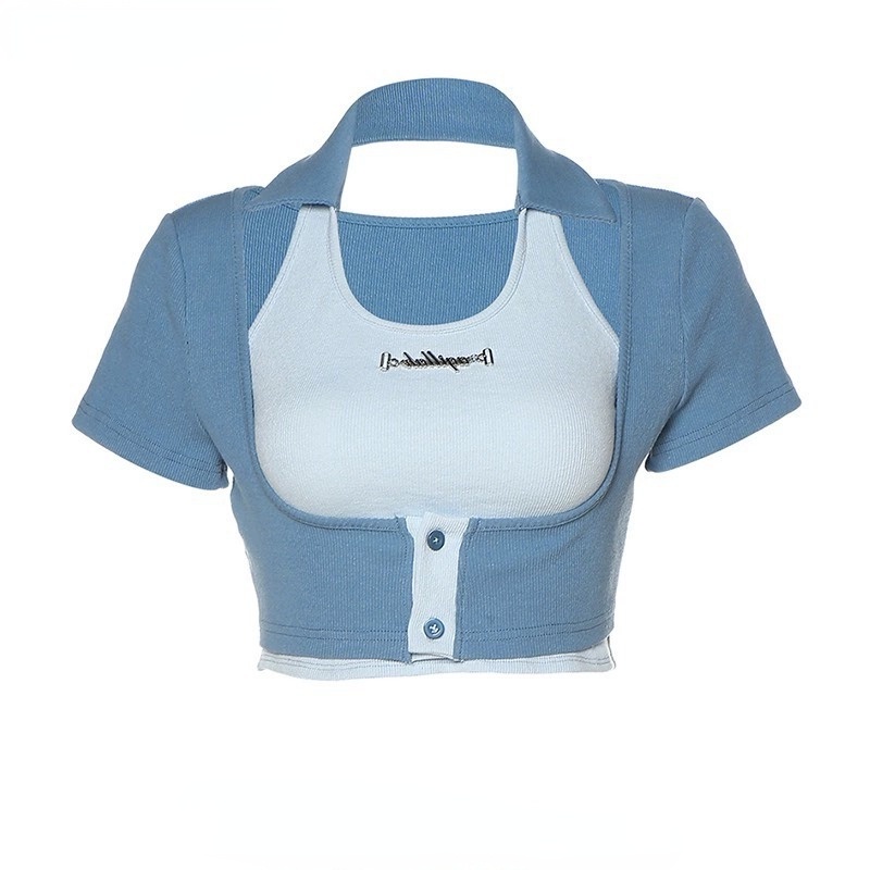 Áo Thun Ngắn Tay Màu Sắc Thời Trang Dành Cho Nữ