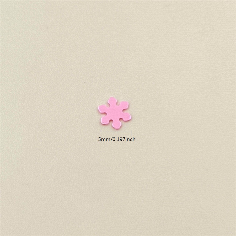 Túi 2000 Miếng Dán Hình Bông Tuyết Bằng PVC 12g Dùng Trang Trí DIY