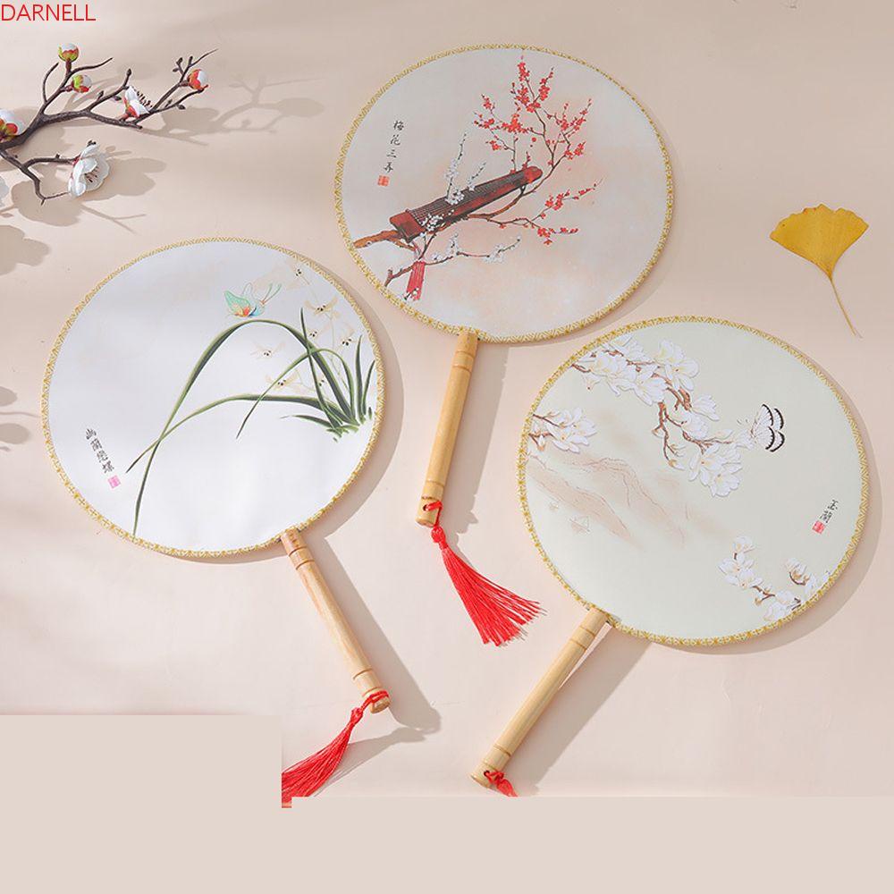 Quạt Tròn Để Bàn Trang Trí Phong Cách Trung Hoa