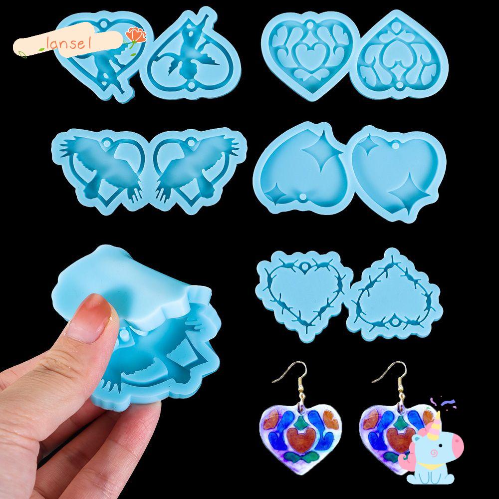 Khuôn Silicone Làm Mặt Trang Sức Hình Trái Tim