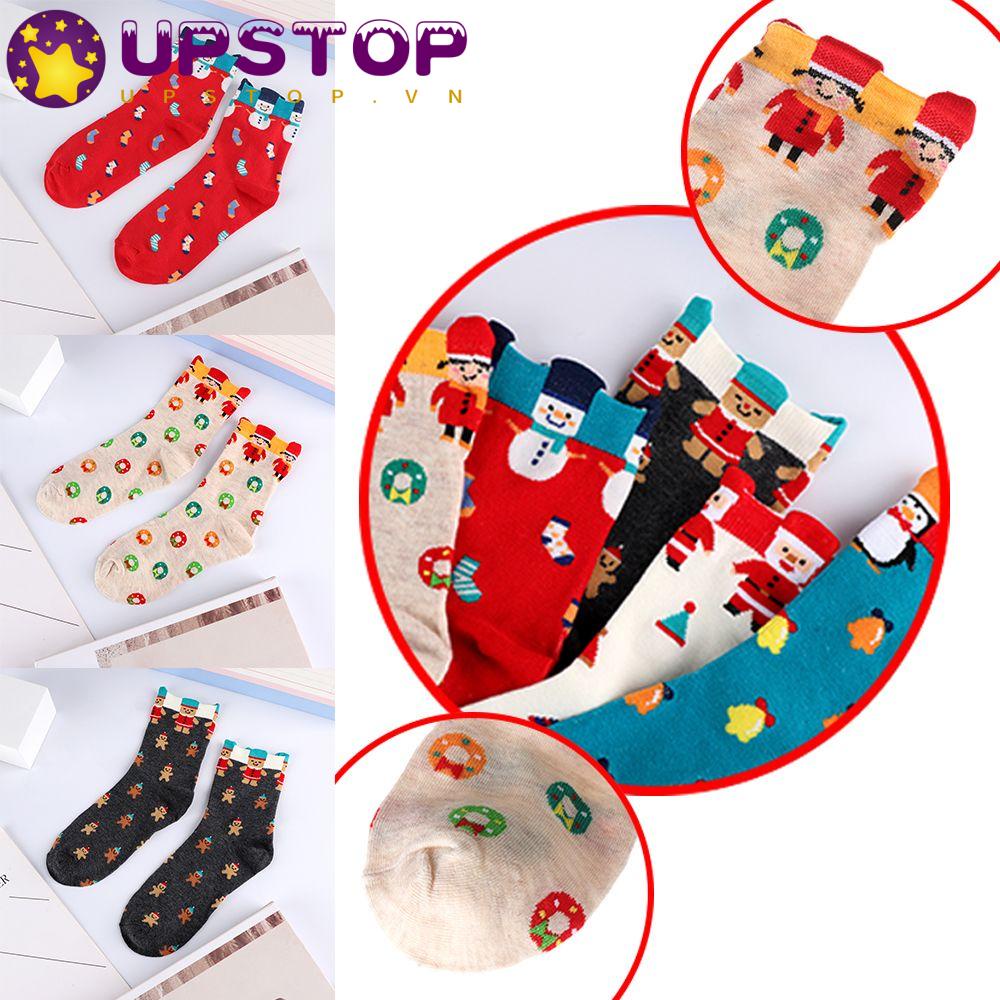 Vớ Cotton Mềm Mại Nhiều Màu Thời Trang Giáng Sinh