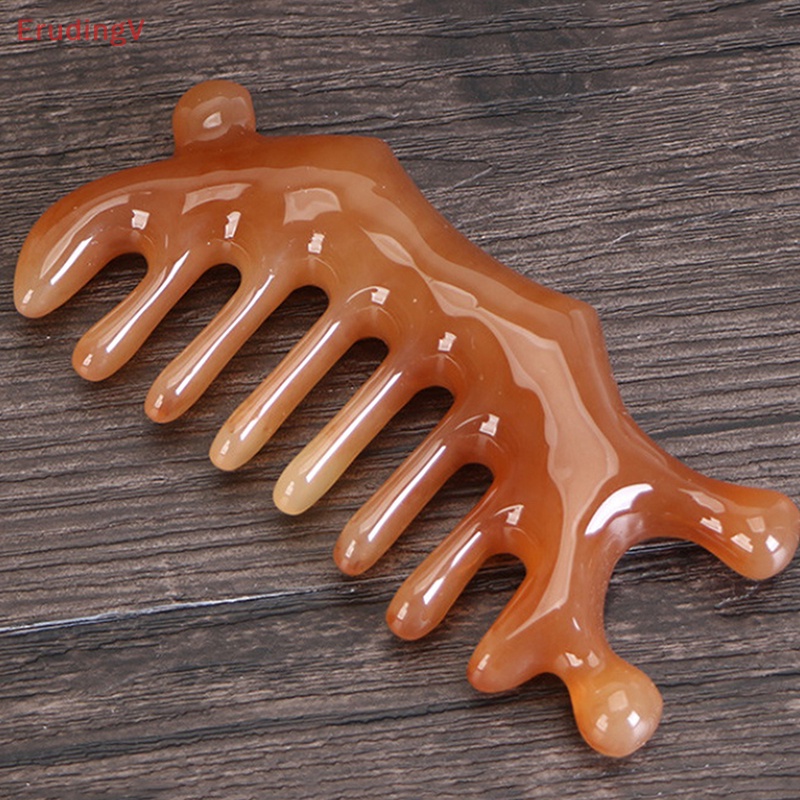 Lược Chải Tóc Mát Xa Da Đầu 1 Cái Răng Thưa Bằng Nhựa Resin