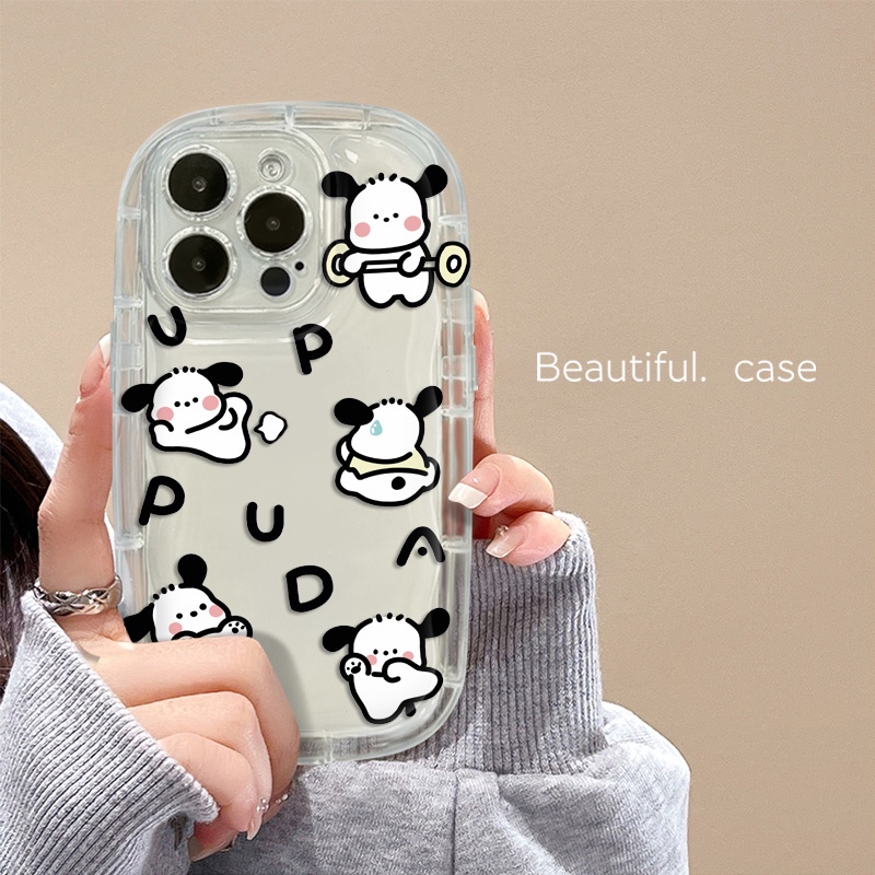 Ốp Điện Thoại Silicone Mềm Trong Suốt Chống Sốc In Hình Chú Cún Cho IPhone 14 13 12 11 Pro Max XS X XR 8 + 7 Plus