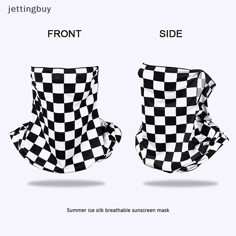 Khẩu Trang Chống Tia UV Bằng Lụa Lạnh Tiện Dụng Cho Nam Hoạt Động Ngoài Trời