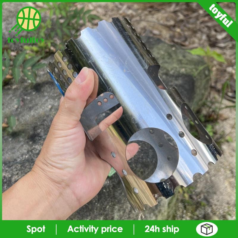 Giá Đỡ Chắn Gió Nấu Ăn Bằng Thép Không Gỉ Tiện Lợi Khi Đi Cắm Trại