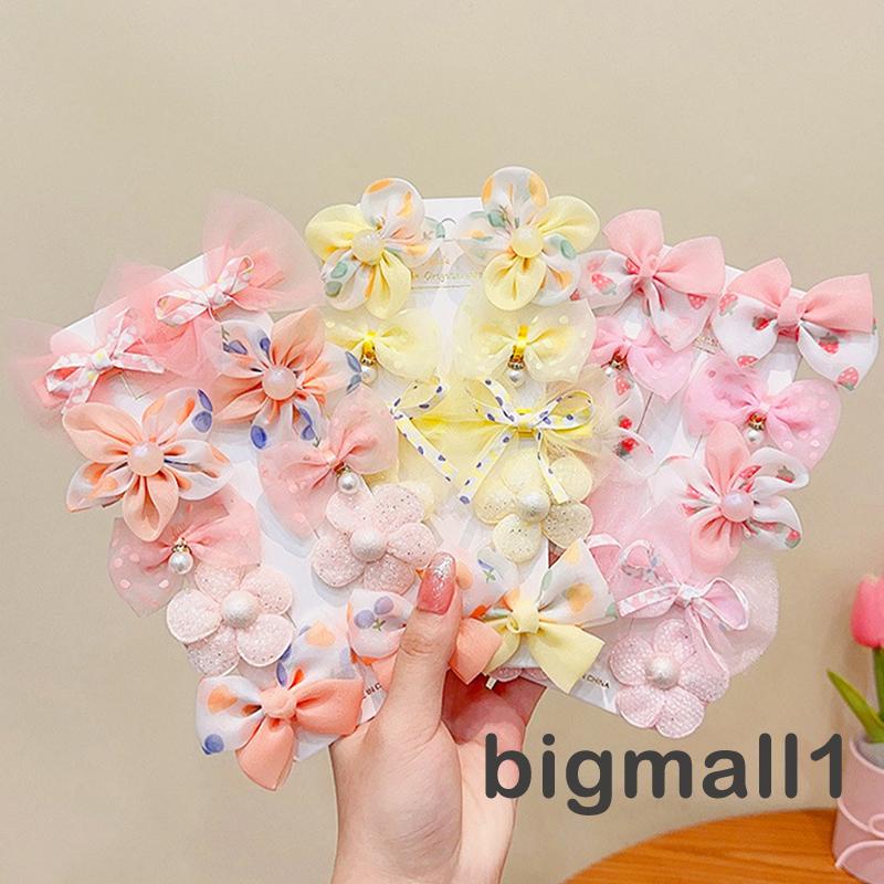 Set 10 Kẹp Tóc Nơ Dễ Thương Cho Bé Gái