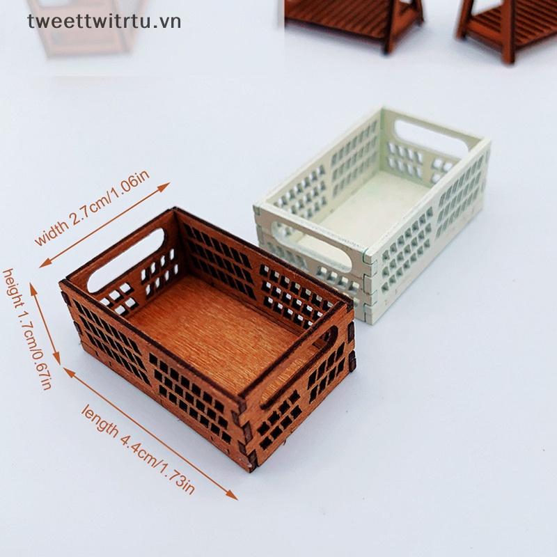 Giỏ Đựng Đồ Mini Tỉ Lệ 1 / 12 Trang Trí Nhà Búp Bê