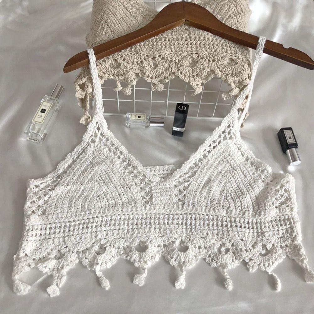 Áo Croptop Dệt Kim Mềm Mại WMES15H Hai Dây Phong Cách Hàn Quốc Thời Trang Cho Nữ