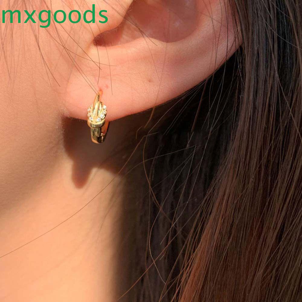 Khuyên Tai Dạng Vòng Xoắn Thời Trang Cho Nữ|Bông Tai Đinh Tán Hình Thoi