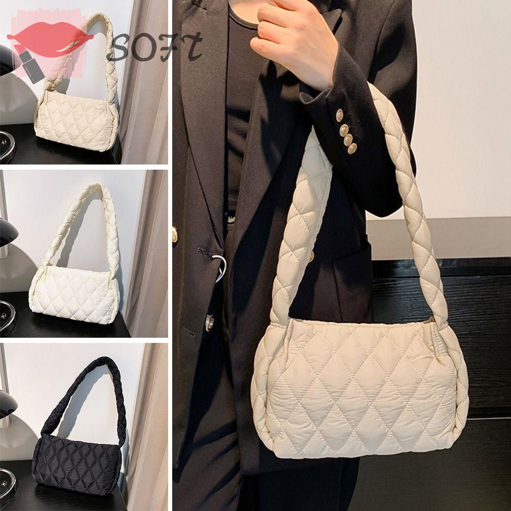 Túi Tote Đeo Vai Đệm Cotton Sức Chứa Lớn Cho Nữ