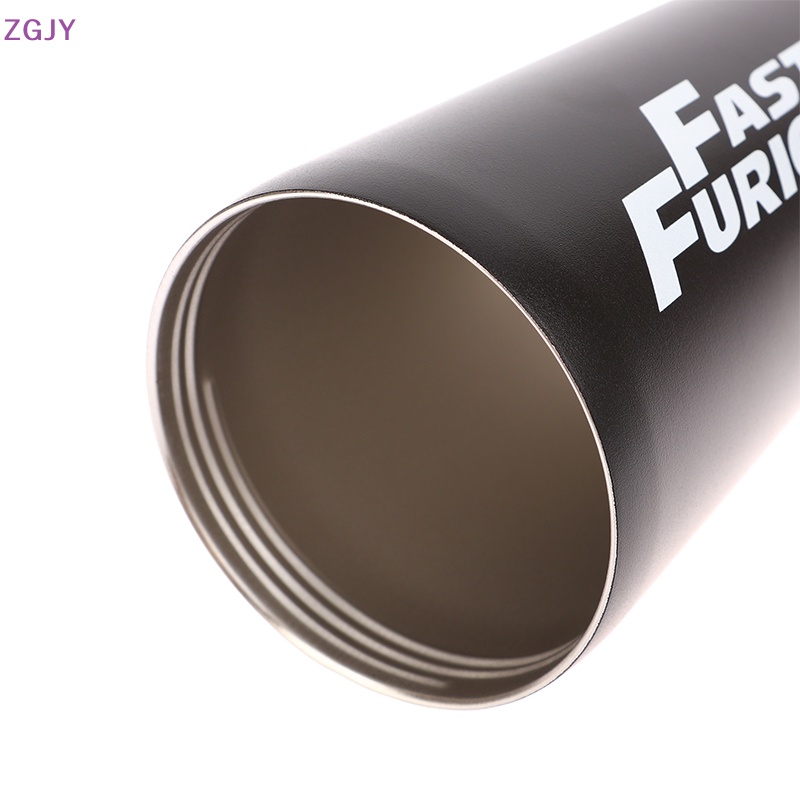 Bình Nước 500ml Bằng Thép Không Gỉ Kèm Ống Hút Và Nắp Cần Gạt Số Cho Xe Hơi Mới