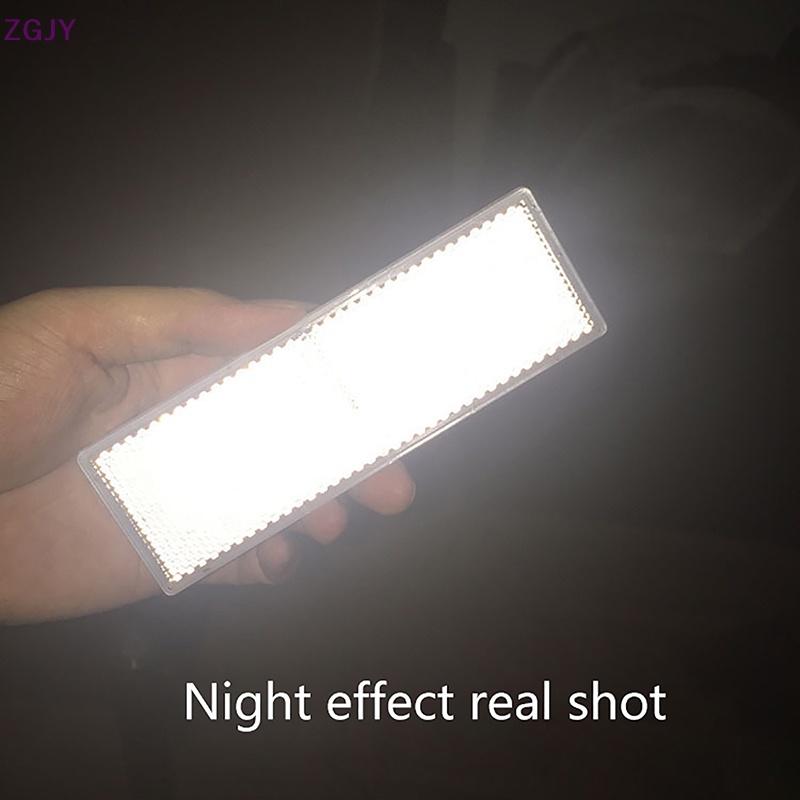 Bộ 4 Miếng Dán Cảnh Báo Phản Quang An Toàn Cho Xe Hơi / Xe Máy Mới