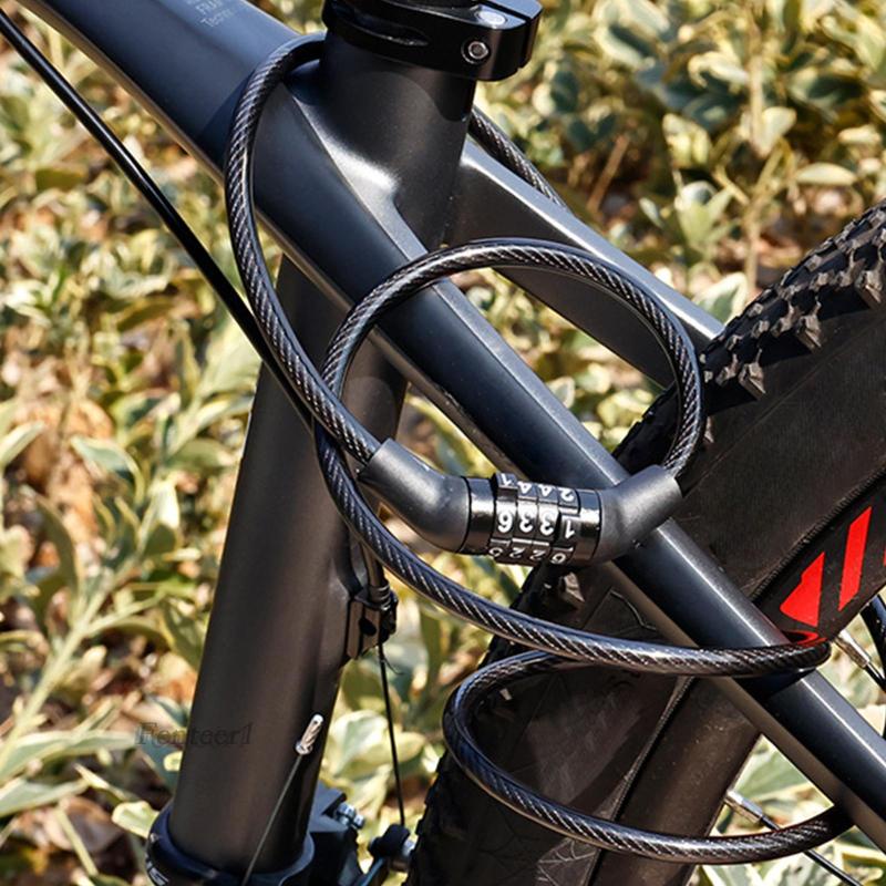 Dây Cáp Khóa Xe Đạp 4 Chữ Số Fenteer1