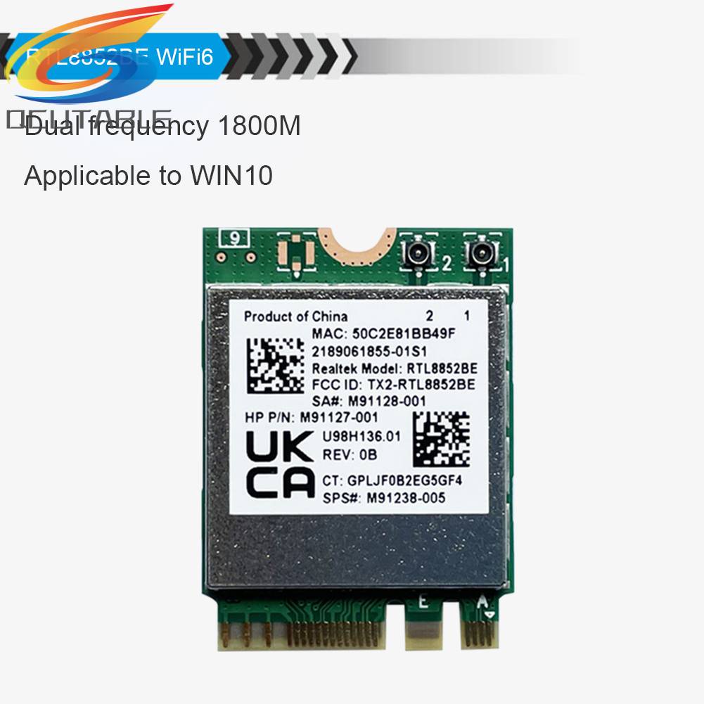 Mô Đun Thẻ Mạng Bluetooth 2.4G 5G 1800M NGFF M.2 WiFi6 Cho Laptop