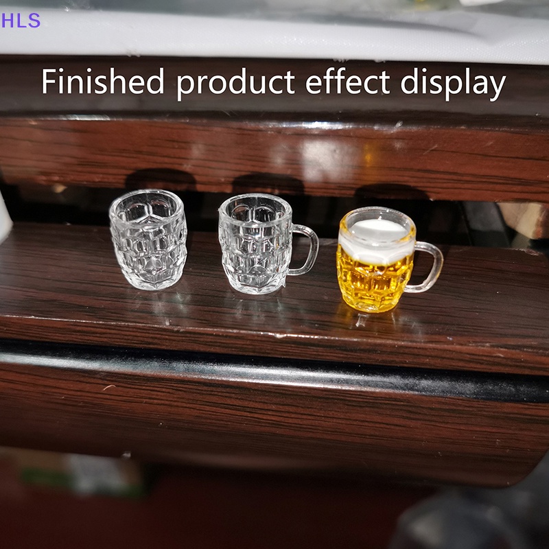 [HLS] Khuôn Silicon Làm Ly Bia Sữa Mô Hình Nhà Búp Bê Thu Nhỏ 1: 12 DIY (Chỉ Có Khuôn)