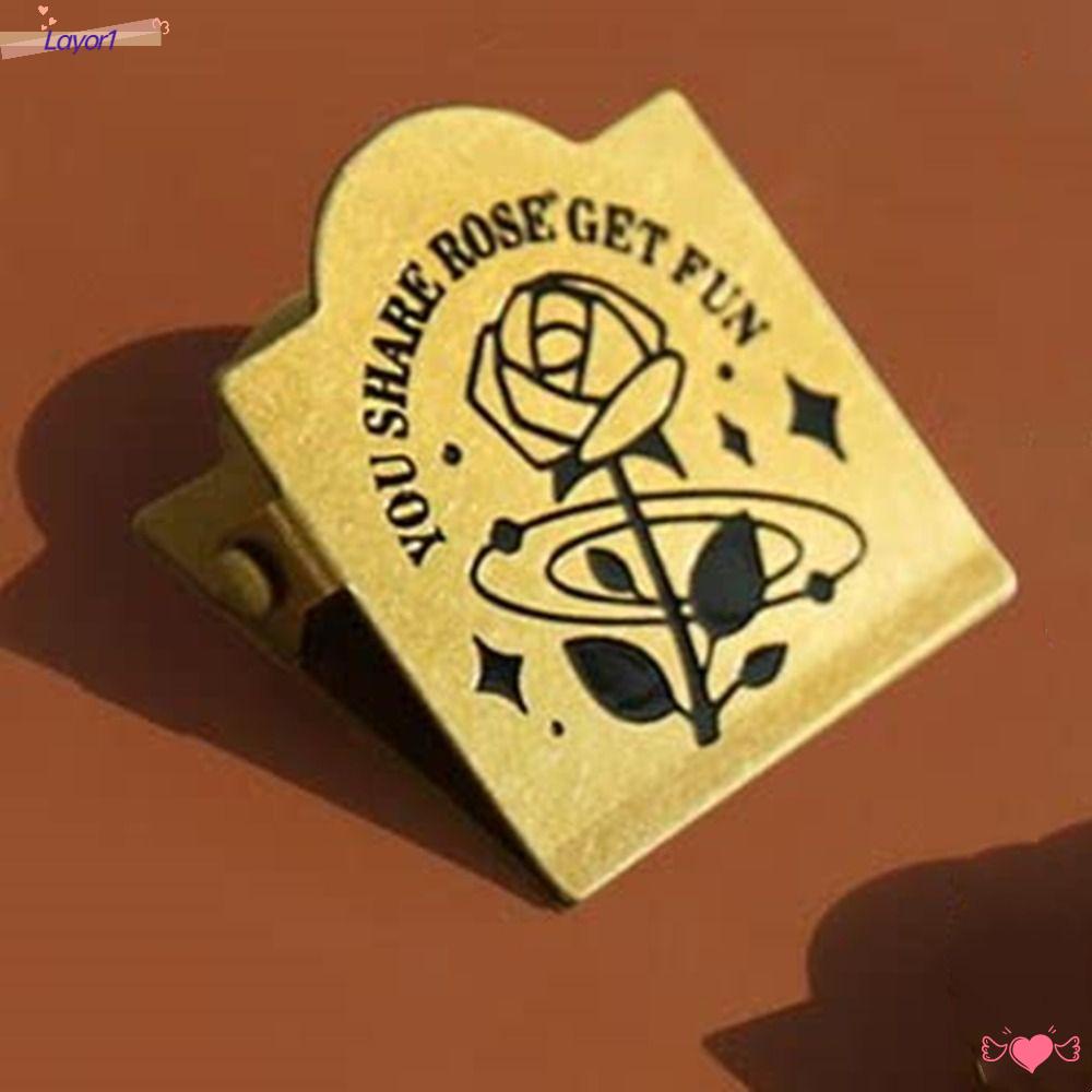 LAYOR1 Kẹp Đồng Thau LAYOR1|Kẹp Tài Liệu Văn Phòng Tiện Lợi