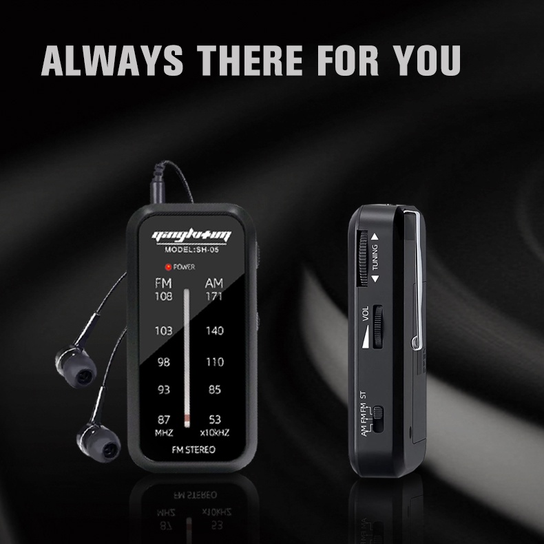 Đài Radio Mini AM FM Bỏ Túi Sử Dụng Pin AAA