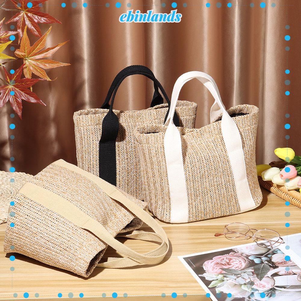 EBINLANDS Túi Xách Đeo Vai Màu Sắc Tương Phản Thời Trang Mùa Hè