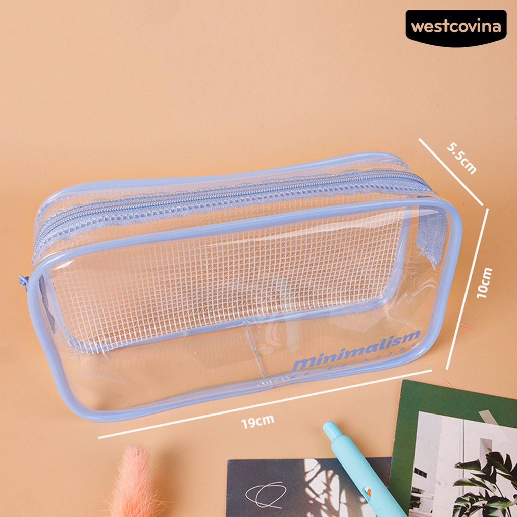 [WSTN] [WSTN]✎Túi Đựng Bút Trong Suốt Cỡ Lớn Chống Thấm Nước Tiện Dụng Cho Học Sinh
