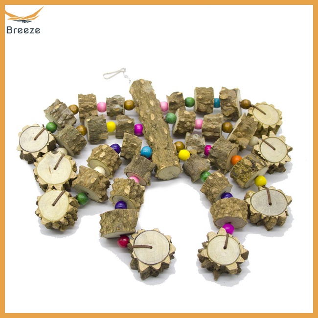 Đồ Chơi Dây Gỗ Tự Nhiên Chống Rách Làm Sạch Răng Cho Vẹt Cỡ Vừa / Lớn