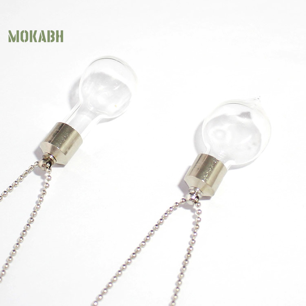 Vòng cổ Mặt Lọ Thủy Tinh Trong Suốt Chống Rò Rỉ Có Thể Đổ Đầy Thời Trang Cho Nam Và Nữ