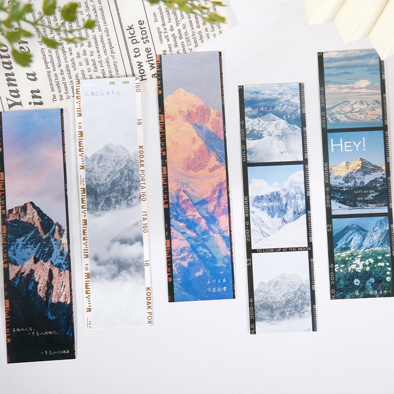 Bộ 30 Thẻ Đánh Dấu Trang Sách Hình Phong Cảnh Núi Sông Và Phong Cảnh Nghệ Thuật Sáng Tạo