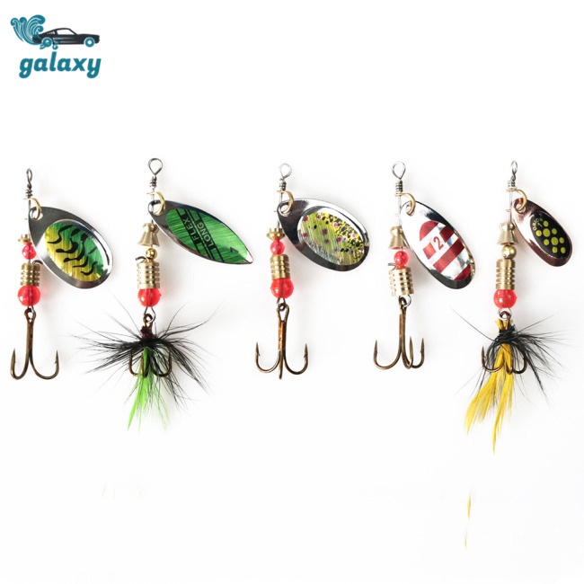 Galaxy Set 10 Mồi Giả Nhử Cá Bằng Kim Loại Cứng Kèm Móc Câu Ba Tiêu