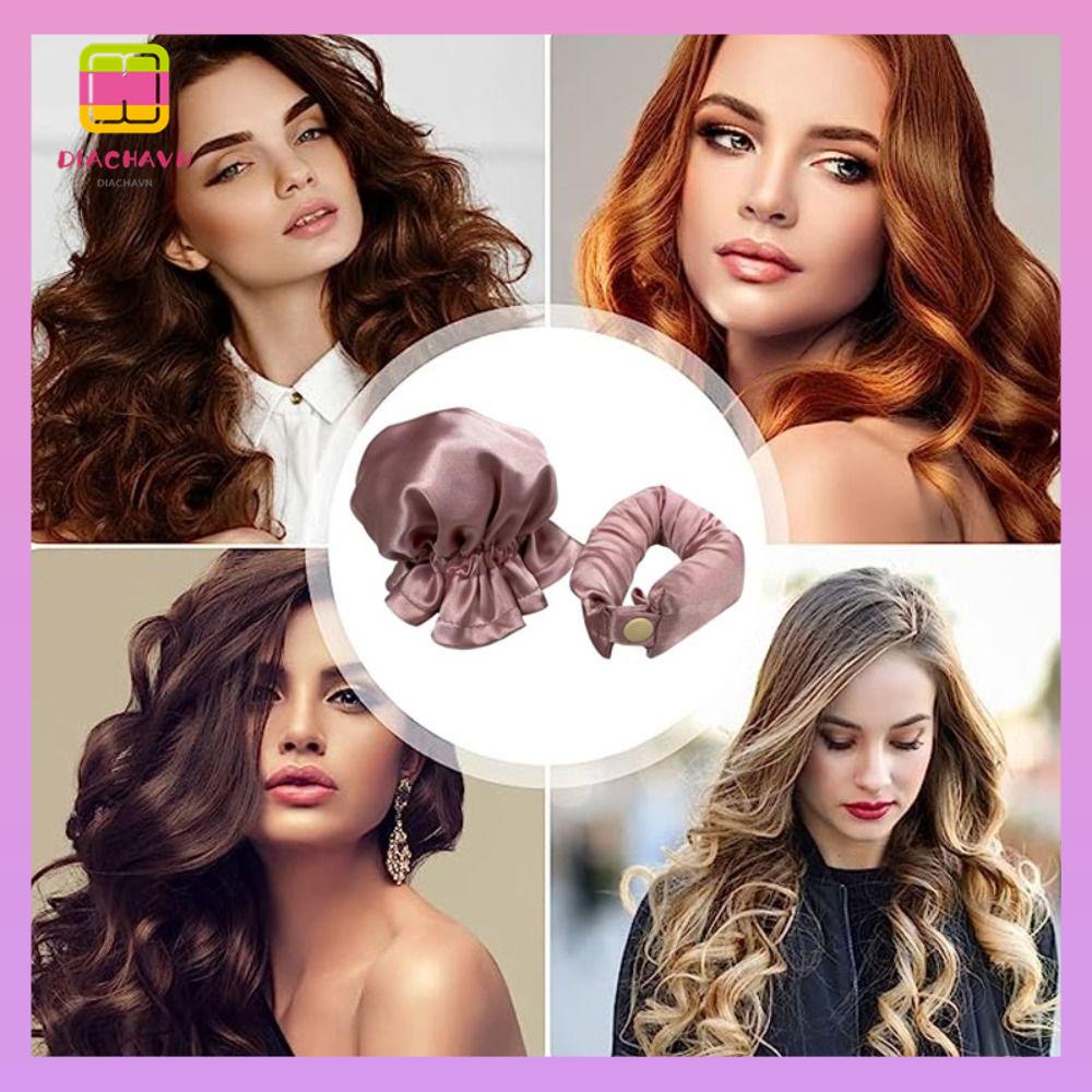 DIACHAVN Máy Uốn Tóc Gợn Sóng Lớn Không Dùng Nhiệt Kèm Vỏ Bọc Vải