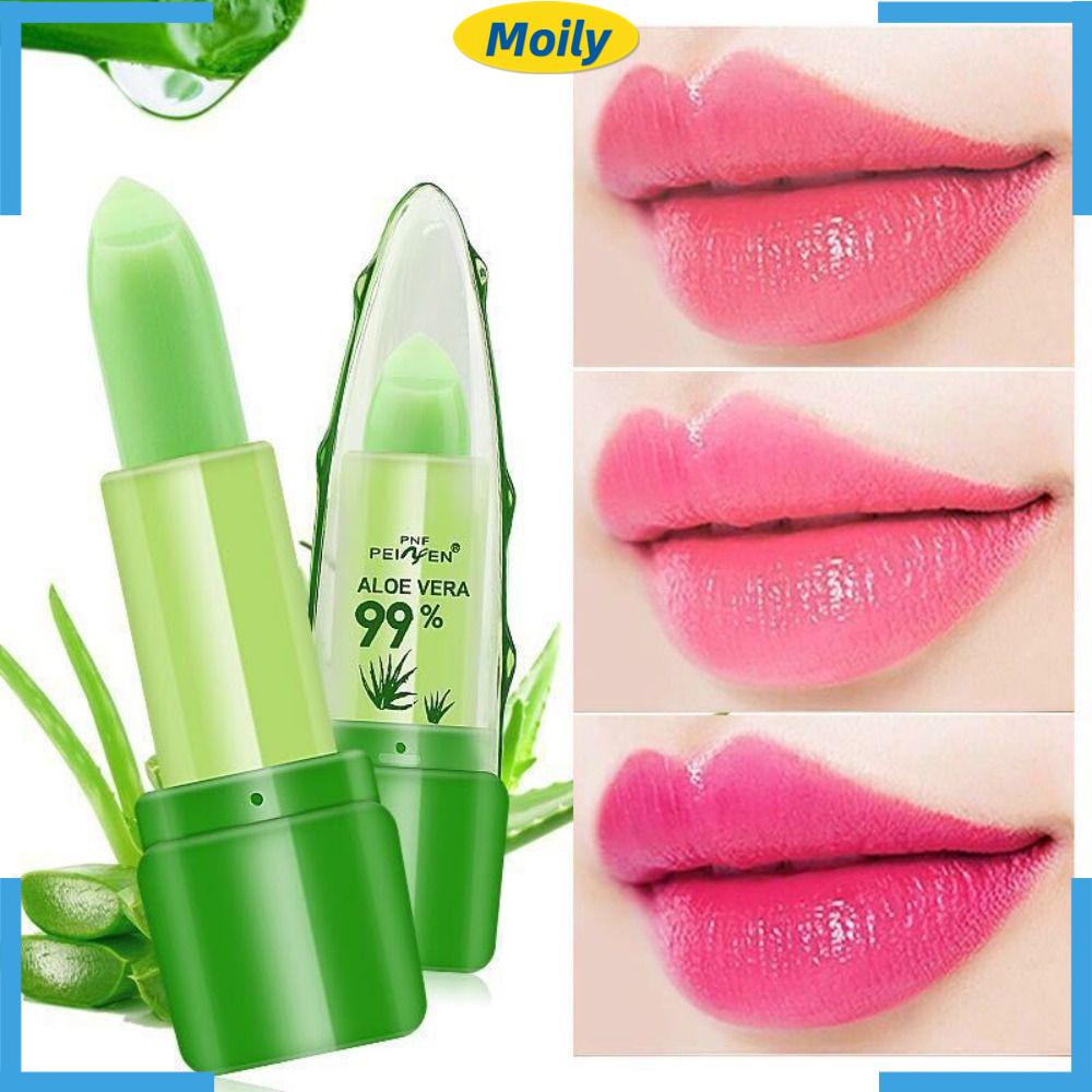 MOILYVN Son Dưỡng Môi Chiết Xuất Lô Hội Tự Nhiên Lâu Trôi Thay Đổi Màu Sắc Theo Nhiệt Độ Dành Cho Nữ