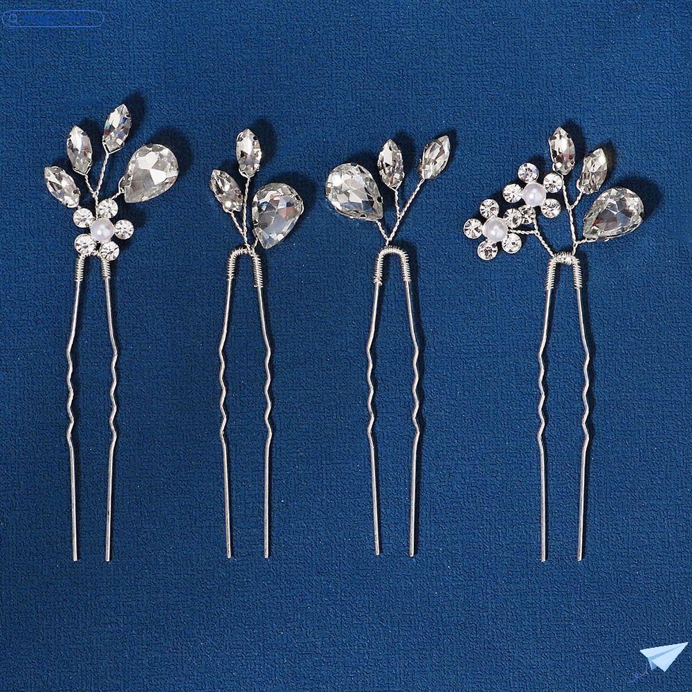 MAG Trâm Cài Tóc Đính Đá Lấp Lánh Cho Cô Dâu