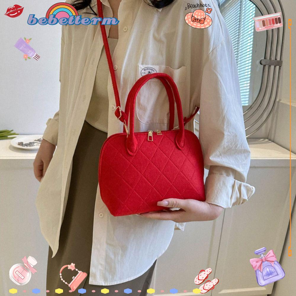 Túi Đeo Vai / Kẹp Nách Hình Vuông Bằng Vải Nỉ Kẻ Sọc Caro Cổ Điển Thường Ngày Dành Cho Bạn Nữ