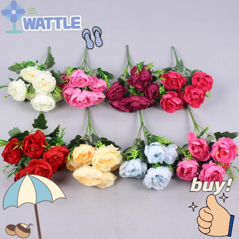 Hoa Mẫu Đơn Giả 6 Bông Bằng Lụa Peonie Trang Trí Đám Cưới