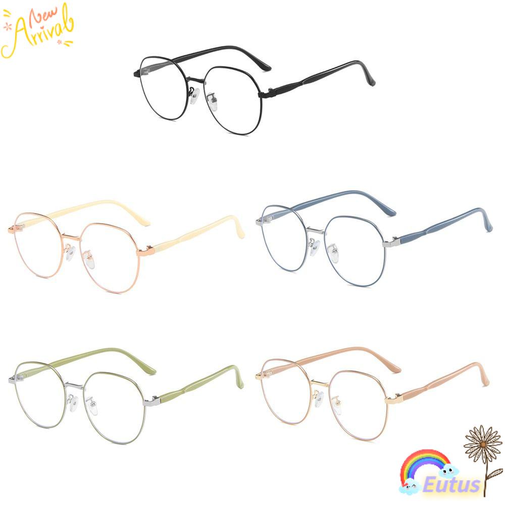 EUCA Mắt Kính Gọng Tròn Chống Ánh Sáng Xanh Thời Trang