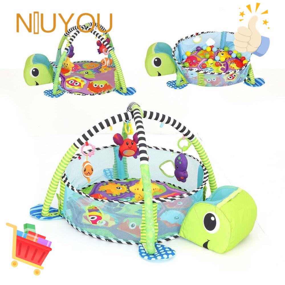 NIUYOU Thảm Lót Sàn Hình Rùa Xinh Xắn Dành Cho Bé