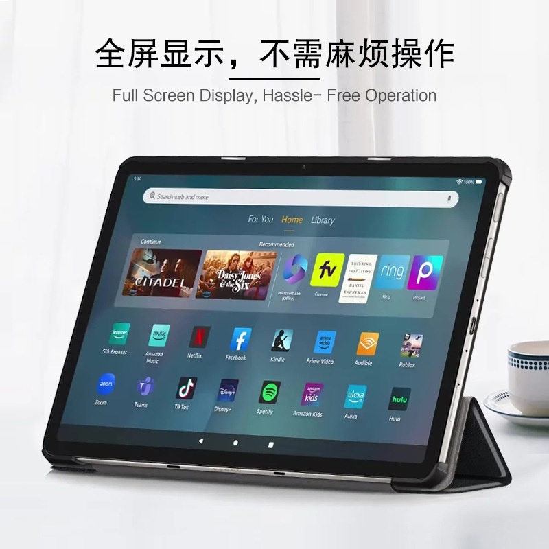 Bao Da PU Máy Tính Bảng Kiêm Giá Đỡ Bảo Vệ Cho Amazon Kindle fire max 11  / Kindle fire max 11 11.0 inch